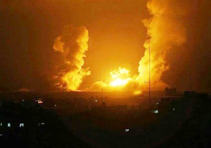 اصابة في قصف اسرائيلي شرق عزة