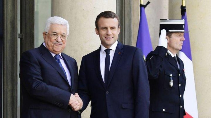 الرئيس يبحث مع نظيره الفرنسي التطورات في فلسطين