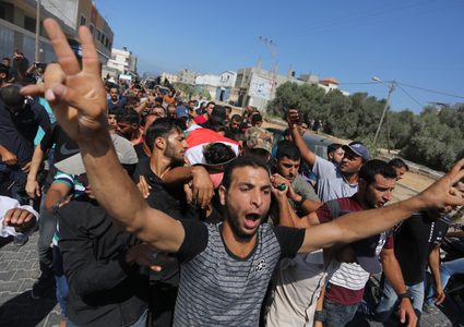 تشييع جثمان الشهيد عماد اشتيوي شرق غزة