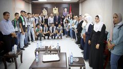 المحافظ أبو بكر يلتقي وفداً من لجان الشبيبة