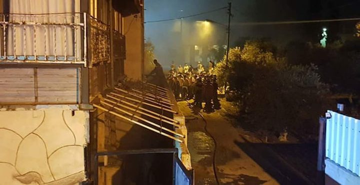 إصابتان بالإختناق جراء اندلاع حريق كبير في نابلس