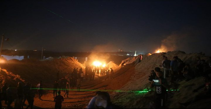 اصابات في فعاليات "الإرباك الليلي" شرق غزة