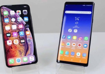 أول اختبار سرعة بين "نوت 9" وآيفون XS Max