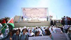 مسيرة دعم لخطاب الرئيس عباس (فيديو)