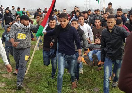 اصابتان برصاص الاحتلال شرق دير البلح