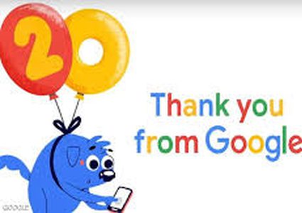 غوغل تحتفي اليوم رسميا بالعيد العشرين لتأسيسها