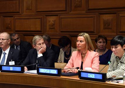 رئيس الوزراء خلال اجتماع مساعدات الدول المانحة