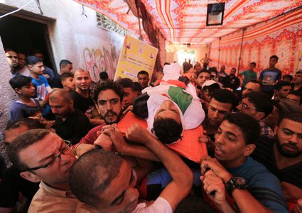 غـزة تشيع شهداء "جمعة انتفاضة الأقصى"