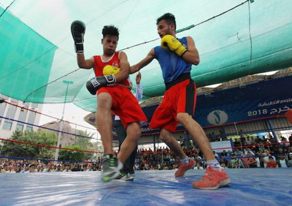 بطولة ملاكمة في الكلية الجامعية للعلوم التطبيقية