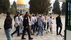 رقصات استفزازية وهتافات عنصرية قرب أبواب الأقصى