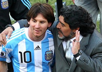 مارادونا ينصح ميسي بعدم اللعب في منتخب الأرجنتين