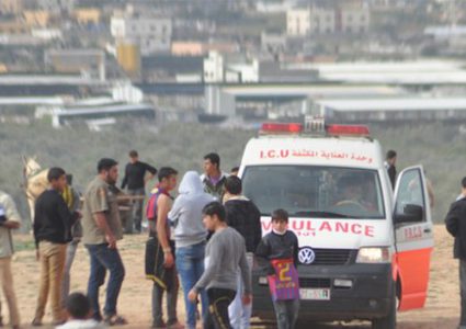 اصابتان برصاص الاحتلال وسط القطاع