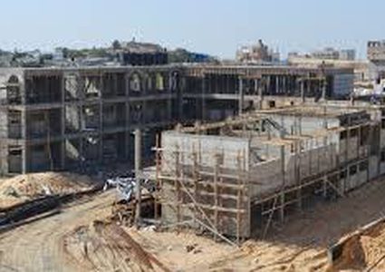 البدء بتنفيذ مشروع اعمار 4 عمارات سكنية شمال غزة
