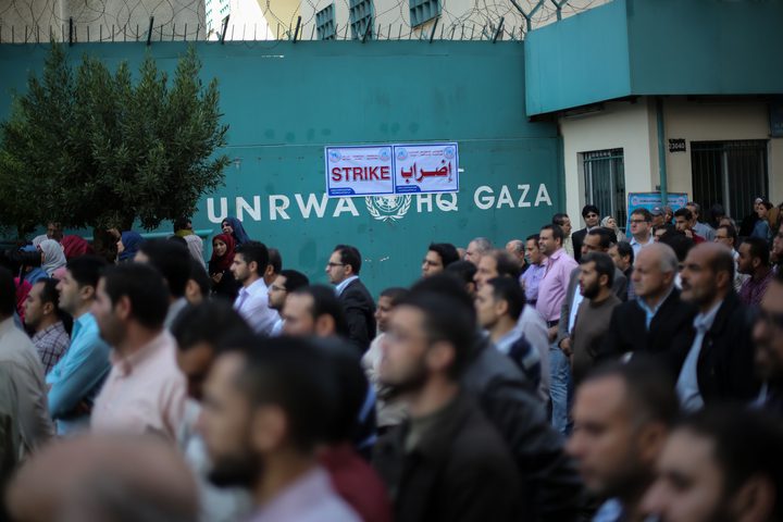 لليوم الثاني.. إضراب شامل بمؤسسات الأونروا في غزة