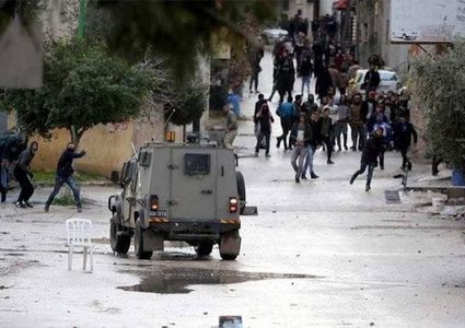 اندلاع مواجهات عقب اقتحام الاحتلال لقرية اللبن