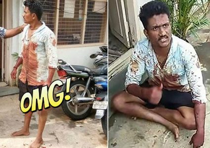 شاب يقطع رأس صديق طفولته ثم يسلم نفسه!