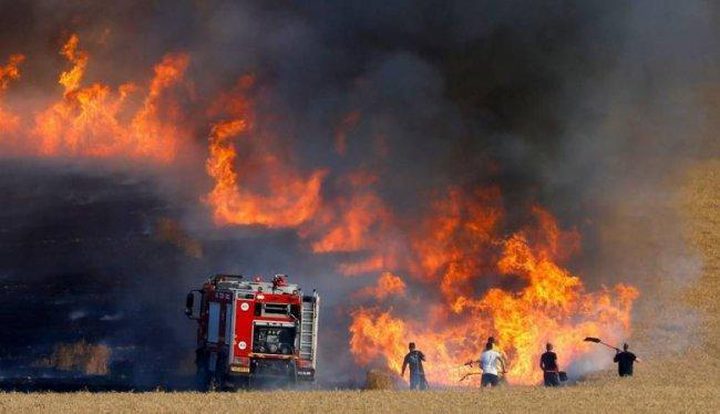 ارتفاع وتيرة اطلاق البالونات الحارقة من غزة