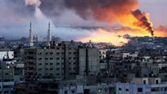 نجاة مواطنين من صاروخ اطلقه الاحتلال  شرق رفح