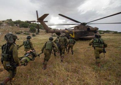 مناورات لجيش الاحتلال في "غوش عتصيون"