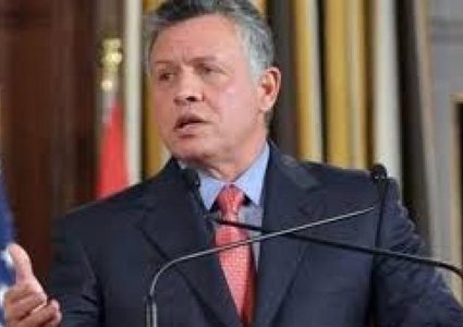 العاهل الأردني يؤكد ضرورة إعادة إحياء عملية السلام