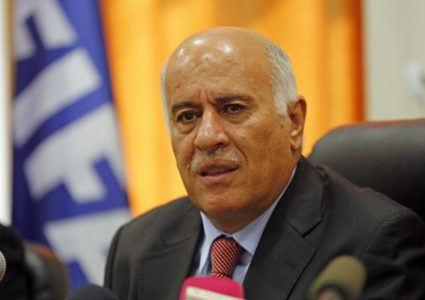 الرجوب يثمن اشتراط عدم بث المباريات في المستوطنات