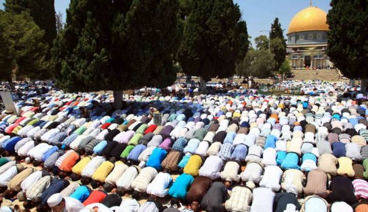 35 ألف مواطن يؤدون صلاة الجمعة في الأقصى