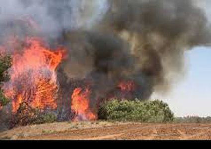 الإحتلال يزعم اندلاع 4 حرائق بمستوطنات غلاف غزة