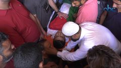 تشييع جثمان الشهيد عفيفي محمود عفيفي في مدينة غزة
