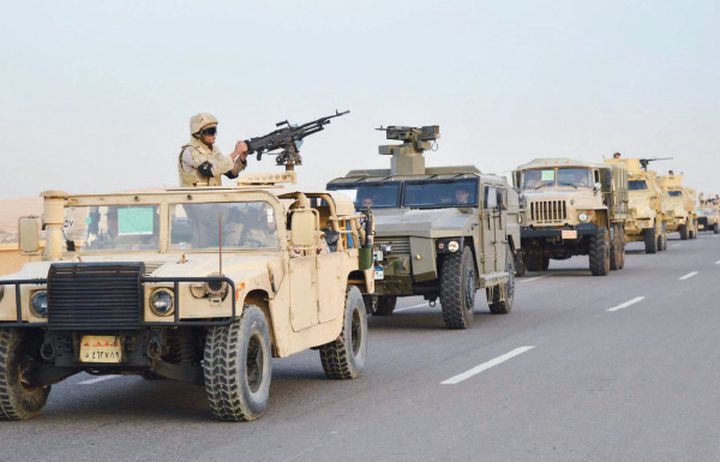 استشهاد جندي مصري برفح واصابة 8 في العريش