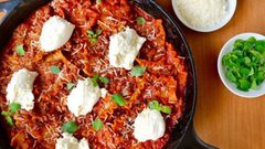 لازانيا في المقلاة