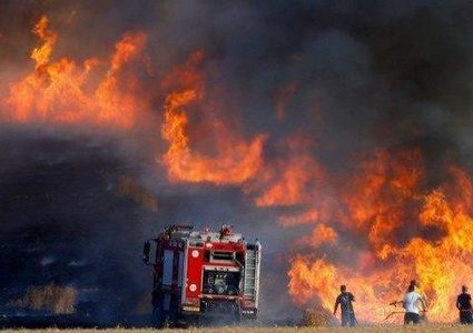 اندلاع حريق في مستوطنة "جبارعام" بفعل بالون حارق