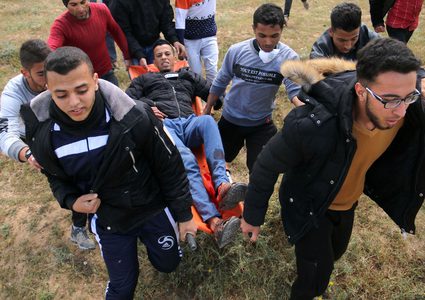 سبع إصابات بينها خطيرة شرق دير البلح