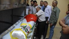 جماهير طوباس تشيع الشهيد محمد بشارات