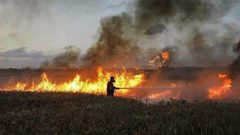 4 حرائق بمستوطنات "غلاف غزة" بفعل بالونات حارقة