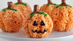 حلوى اليقطين بالكريمة للهالوين