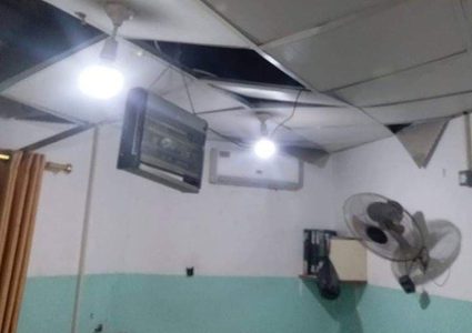 أضرار جسمية في ممتلكات المواطنين ومشفى الأندونيسي