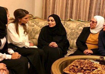 الملكة رانيا:مصاب الأسر المكلومة مصاب كل الأردنيين