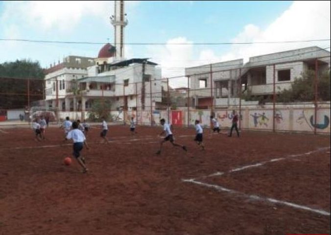 افتتاح ملعب مخيَّم البص للاجئين الفلسطينيين