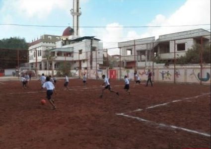 افتتاح ملعب مخيَّم البص للاجئين الفلسطينيين