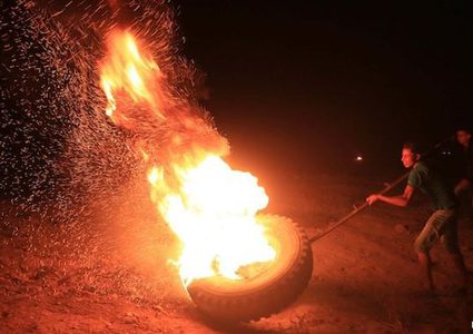 إصابة شاب برصاص قوات الاحتلال شرق دير البلح
