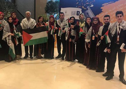 الحمدالله يبارك فوز مدرسة بنات العودة من بيت لحم