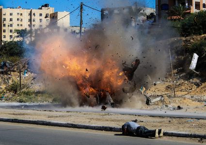 مناورة شمال قطاع غزة