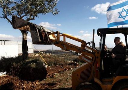 الاحتلال يشرع بتجريف أراضي شوفة بطولكرم