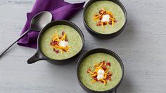 شوربة البروكلي والبطاطس