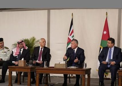 العاهل الأردني  يستقبل ممثلي اللاجئين في الأردن