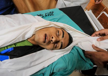 جثمان الشهيد محمد أبو شربين