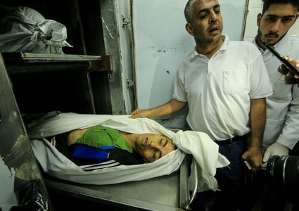 جثمان الشهيد محمد أبو شربين