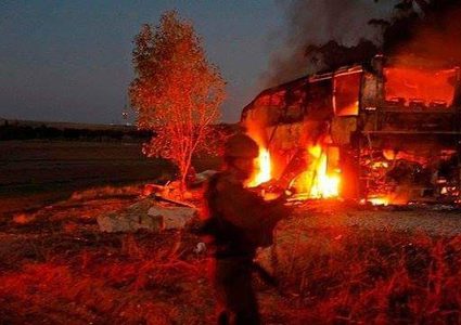 الغرفة المشتركة تعلن استهداف حافلة إسرائيلية