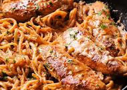 باستا دجاج بالجبن