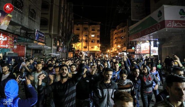 مسيرات بغزة دعما للفصائل في مواجهة عدوان الإحتلال